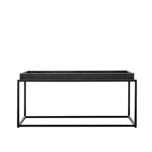 Stolik kawowy Forden Tray, czarny, 900 x 600 x 400 mm
