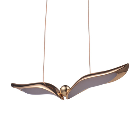 Lampa wisząca GUFO 1 LED różowe złoto 36 cm