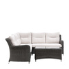 Zestaw ogrodowy narożny WINDSOR – sofa narożna + stolik, technorattan, 5 osób