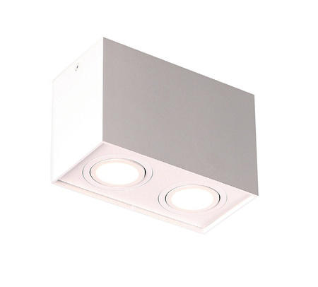 MAXLIGHT C0088 LAMPA SUFITOWA BASIC SQUARE BIAŁA PODWÓJNA