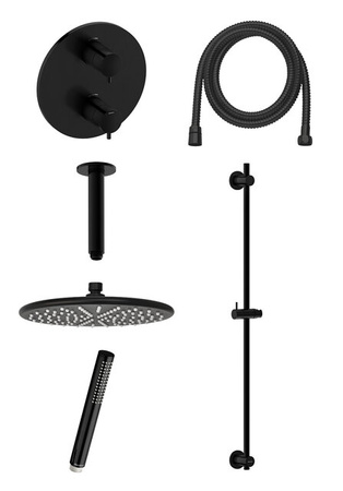 Osier SR 2 - Complete concealed shower system matowa czerń
