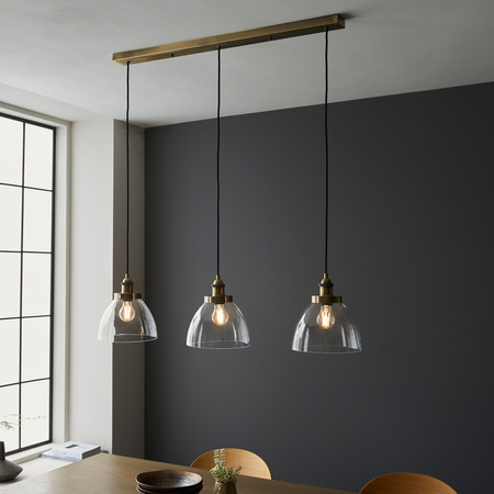 Hansen 3 Pendant Light Antique Brass