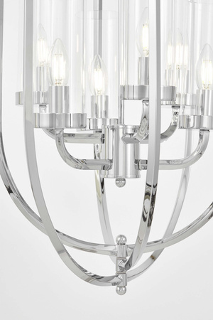 NOWOCZESNA LAMPA WISZĄCA CHROMOWANA MEGI W6
