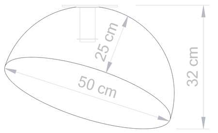 SFERA 50 plafon biały/miedziany