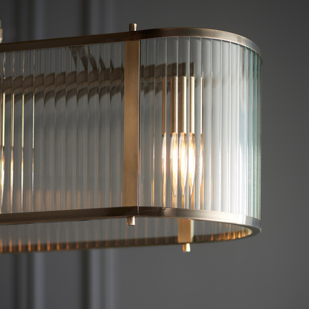 Ridgeton 4 Pendant Light Fitting Antique Brass