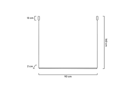 MOOSEE lampa wisząca OMBRE LEVEL 80 czarna