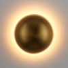 Kinkiet ścienny BUTTON, 16 cm - LED, złoty, półkulisty