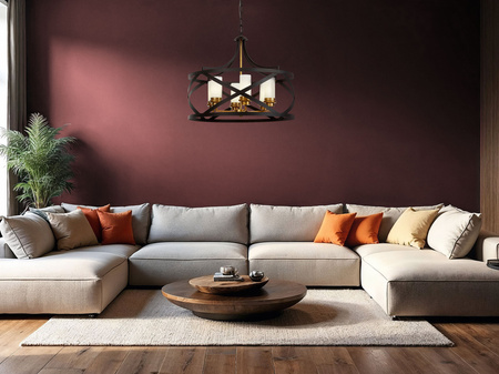 LAMPA WISZĄCA LOFT CZARNO-MOSIĘŻNA ASTILA W6