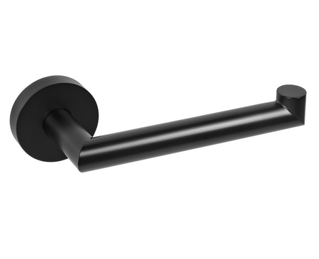 X-ROUND BLACK wieszak na papier toaletowy, czarny mat