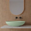 Vitruvit Boat ceramiczna umywalka nablatowa owalna 59,5 x 39,5 cm Green Beryl Mat (wyprzedaż ekspozycyjna)