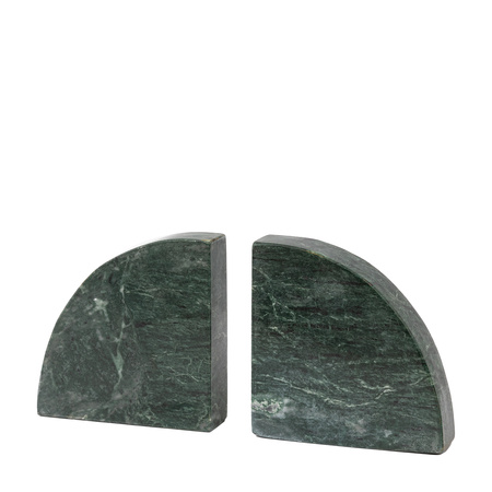 Tamera Marble Bookends Set of 2 Green 150x150mm