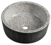 PRIORI umywalka ceramiczna nablatowa, średnica 41cm, granit