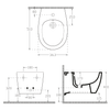 SENTIMENTI bidet wiszący 36x51 cm