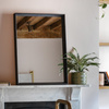 Ashbury Rectangle Mirror Black 800x60x600mm