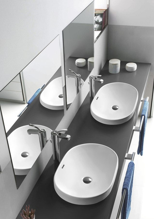 LIMA umywalka ceramiczna 59,5x39,5 cm, biały