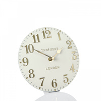 Arabic Mantel Clock Oatmeal 6in