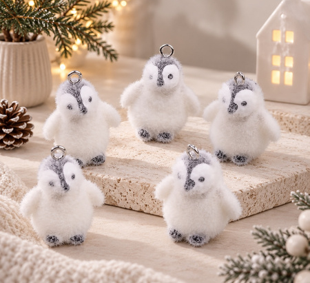 Zestaw 10 sztuk dekoracji Pingwiny SHP    PENGUIN