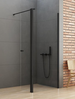 KABINA NEW SOLEO BLACK WALK-IN U 120x195 CZYSTE 6mm ACTIVE SHIELD