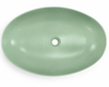 Vitruvit Boat ceramiczna umywalka nablatowa owalna 59,5 x 39,5 cm Green Beryl Mat (wyprzedaż ekspozycyjna)