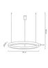 MOOSEE lampa wisząca RING 80 srebrna
