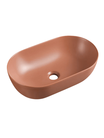 Umywalka nablatowa owalna Iron Red Mat SPARROW TR41385-U30
