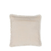 Woodleigh Fringe Cushion Stone 500x500mm