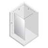 NZ4 Kabina prysznicowa AVEXA NICKEL BRUSHED walk-in 60x200 szkło czyste 8mm Active Shield 2.0