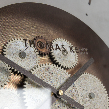 Clocksmith Wall Clock Cog Bronze 21in