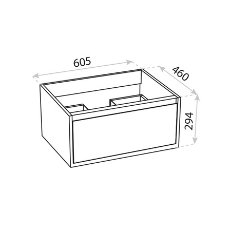 Szafka wisząca Minnesota Mini White 600
