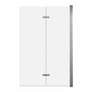 Parawan nawannowy 2-panelowy składany JEZIORAK 120 cm Chrom