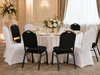 Zestaw 4 krzeseł bankietowych HERON + 4   pokrowce WEDING