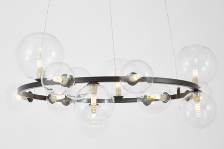 NOWOCZESNA LAMPA WISZĄCA CZARNA MERIDO W15