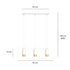 FUMIKO 3 WH/GOLD