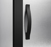 SIGMA SIMPLY BLACK drzwi prysznicowe przesuwne, wejście z rogu 1000 mm, szkło BRICK