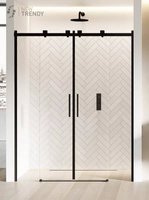 DRZWI WNĘKOWE SOFTI BLACK 180x200 CZYSTE 8mm ACTIVE SHIELD