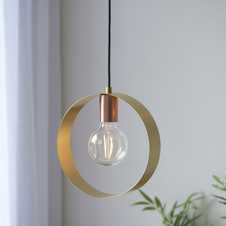 Hoop 1 Pendant Light Brushed Brass/Nickel/Copper