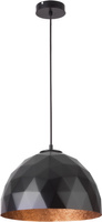 DIAMENT M CZARNY/MIEDZIANY lampa wisząca