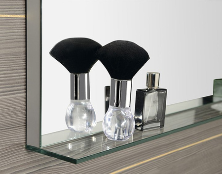 BRETO lustro z oświetleniem LED i półką 120x60,8cm