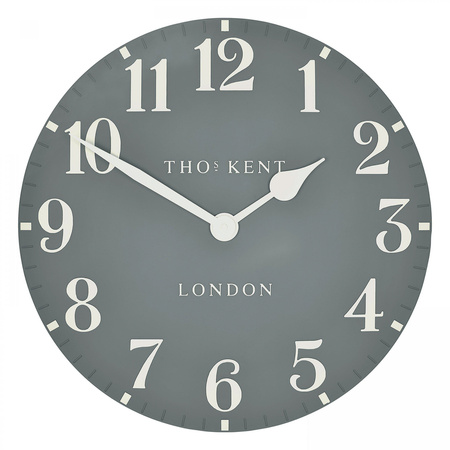 Arabic Wall Clock Flax Blue 20in