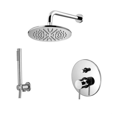 Zestaw natryskowy podtynkowy L-300mm fi-25cm SLIM-Paffoni/kolekcja Light