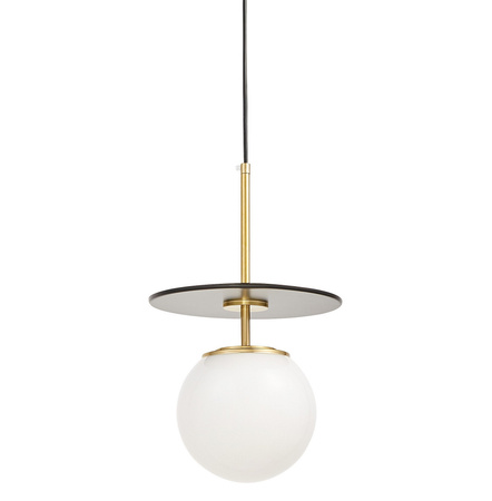 NOWOCZESNA LAMPA WISZĄCA CZARNO-MOSIĘŻNA DALTONA W1