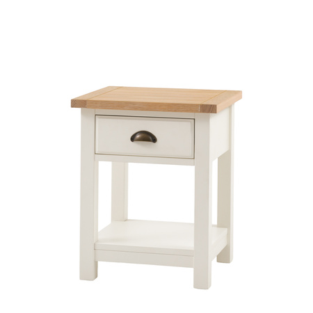 Eton 1 Drawer Bedside White