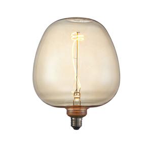Żarówka LED – bursztynowa, E27 G125, 1800 K, 19 × 19 × 24,1 cm