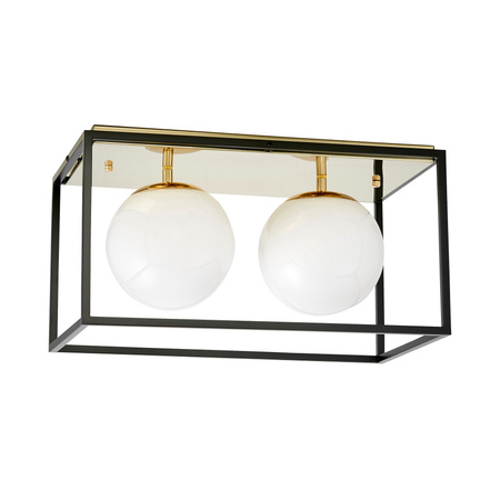 NOWOCZESNA LAMPA SUFITOWA ZŁOTY PLAFON MALDINI W2