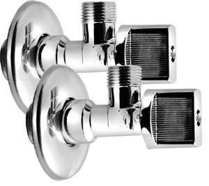 Zawór kulowy narożny 1/2 "x3/8", para, chrom