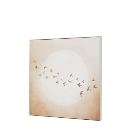 Golden Fight Framed Canvas 795x35x795mm