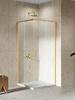 Kabina prysznicowa PRIME GOLD BRUSHED 2D prostokątna 80x90x200 szkło czyste 6mm Active Shield 2.0