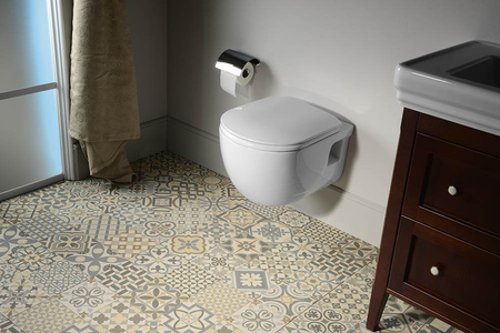 BRILLA WC wiszące, Rimless, 36,5x53cm, biały