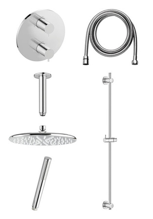 Osier SR 2 - Complete concealed shower system chrom