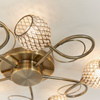 Aherne 5 Ceiling Lamp Antique Brass
